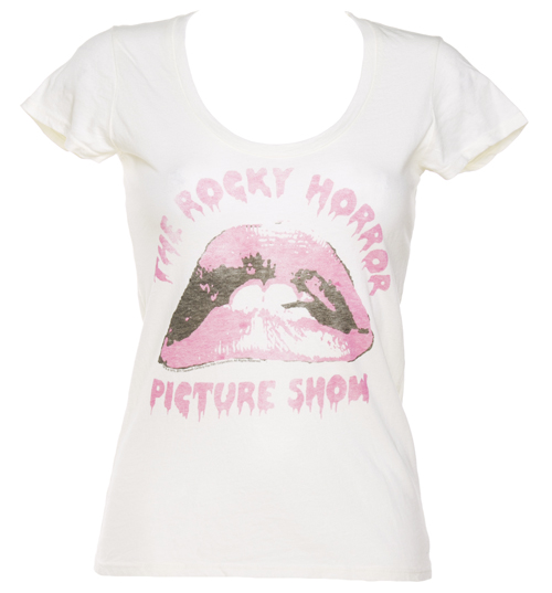 Ladies Rocky Horror Picture Show Lips Scoop Neck