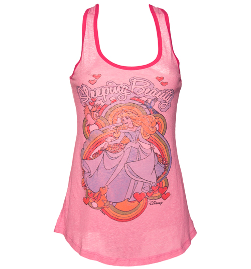 Ladies Sleeping Beauty Triblend Ringer Vest from