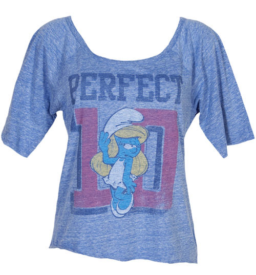 Ladies Smurfette Perfect 10 Slouch Triblend