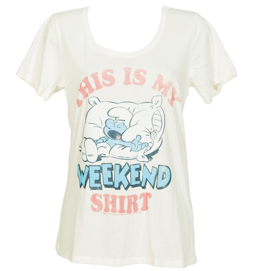 Ladies Smurfs Weekend Boyfriend T-Shirt from
