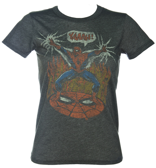 Ladies Spiderman Yaaah! Black Label T-Shirt from