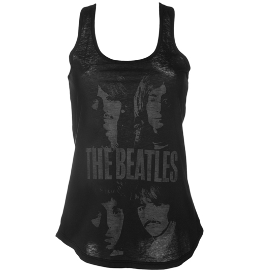 Junk Food Ladies The Beatles Group Racerback Tank Vest