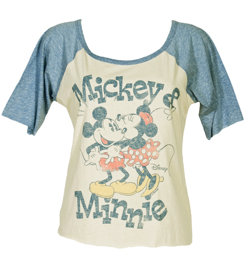 Junk Food Ladies Triblend Mickey and Minnie Slouch
