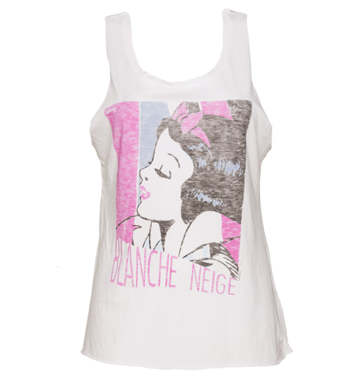 Junk Food Ladies White Blanche Neige Snow White Scoop Neck