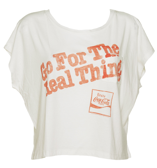 Junk Food Ladies White Go For The Real Thing Coca Cola