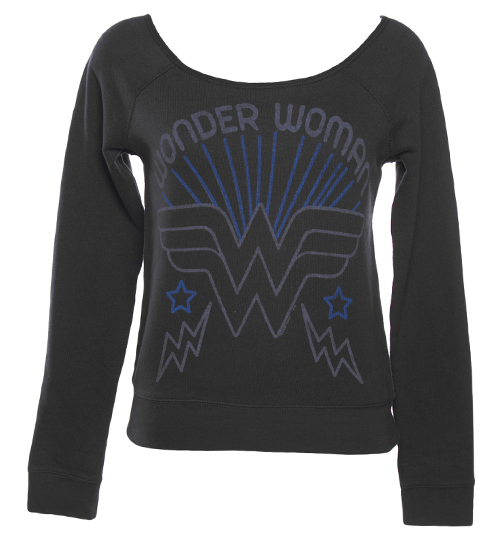 Junk Food Ladies Wonder Woman Lightning Logo Off The