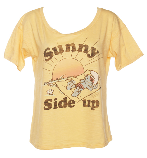 Ladies Yellow Smurfs Sunny Side Up Off The