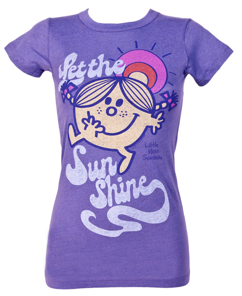Junk Food Let The Sun Shine Ladies Little Miss T-Shirt