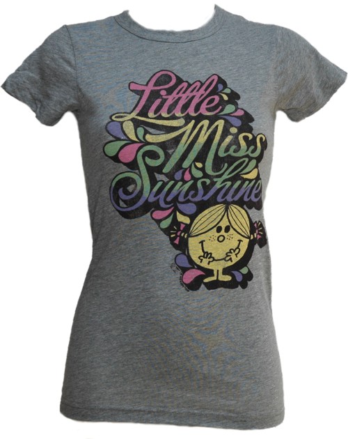 Junk Food Little Miss Sunshine Ladies Grey T-Shirt from Junk Food