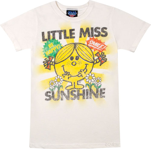 Little Miss Sunshine with Flowers Ladies T-shirt from Junk Food