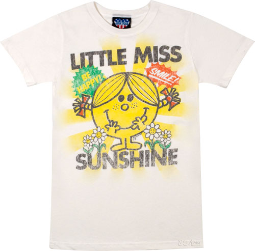 Junk Food Little Miss Sunshine with Flowers Ladies T-shirt from Junk Food