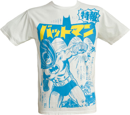 Men` Batman Punch Japanese T-Shirt from Junk Food
