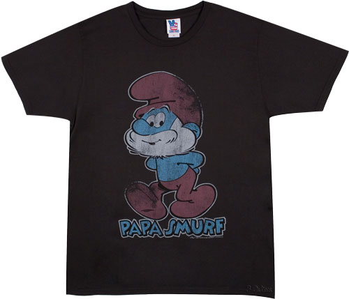 Men` Papa Smurf T-Shirt from Junk Food