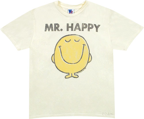 Junk Food Menand#39;s Mr Happy Mr Men T-Shirt from Junk Food