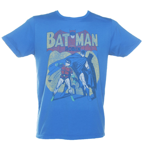 Mens Blue Batman And Robin T-Shirt from