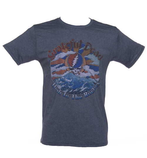 Junk Food Mens Blue Grateful Dead Black Label T-Shirt