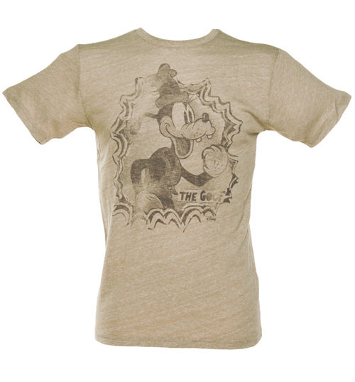 Junk Food Mens Brown Triblend Goofy The Goof T-Shirt