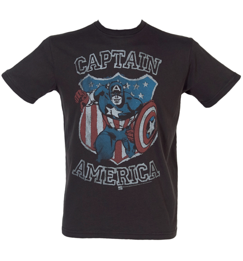 Junk Food Mens Captain America Shield T-Shirt from