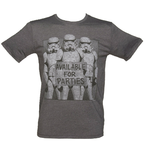 Mens Charcoal Star Wars Stormtroopers