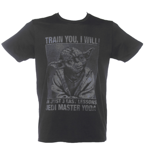 Mens Charcoal Train You I Will Yoda Star
