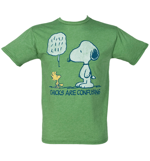 Mens Chicks Are Confusing Snoopy T-Shirt