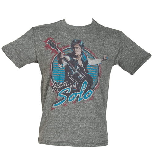 Junk Food Mens Han Solo Guitar Triblend T-Shirt from