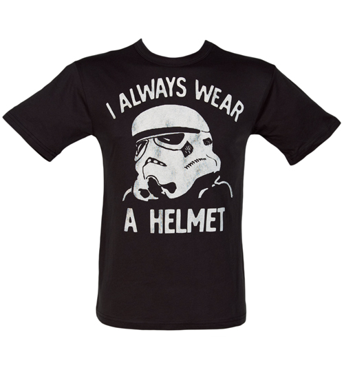 Mens I Always Wear A Helmet Darth Vader