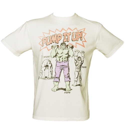 Junk Food Mens Incredible Hulk Pump It Up T-Shirt
