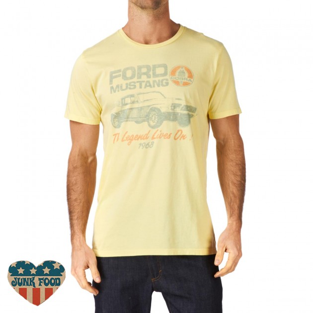 Junk Food Mens Junk Food Ford Mustang T-Shirt - Vintage