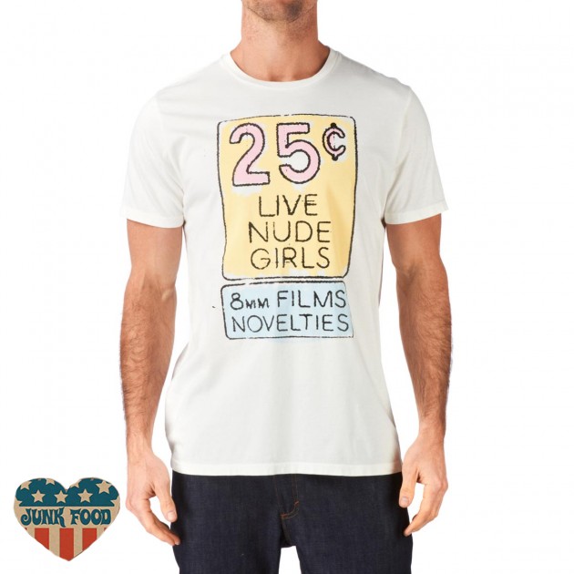 Junk Food Mens Junk Food Live Nude Girls T-Shirt - Sugar