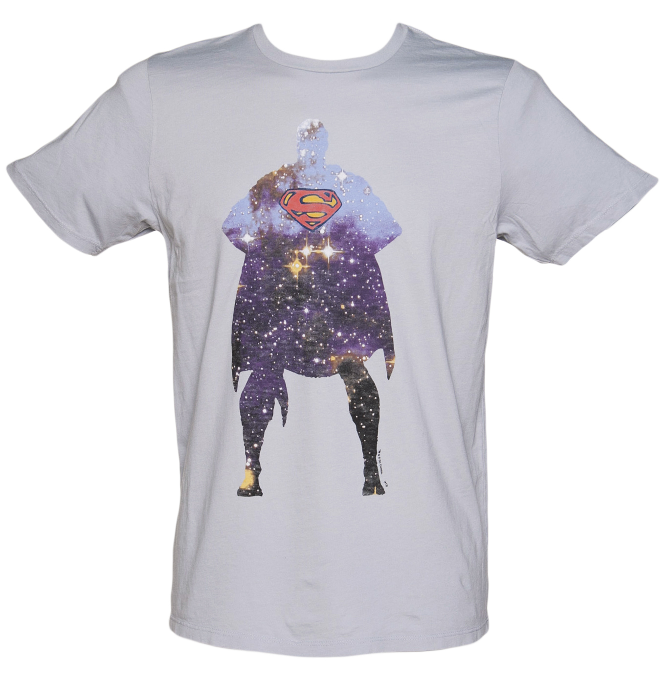 Junk Food Mens Light Blue Superman Silhouette T-Shirt