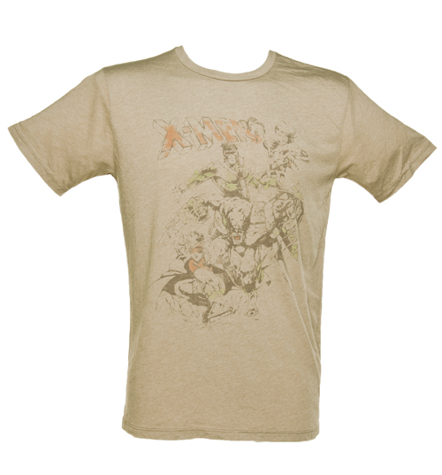 Junk Food Mens Light Brown X-Men Black Label T-Shirt