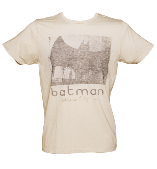 Junk Food Mens Light Sand Grey Batman Gotham City