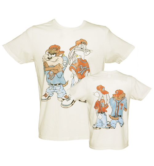 Mens Looney Tunes Taz And Bugs Bunny Front