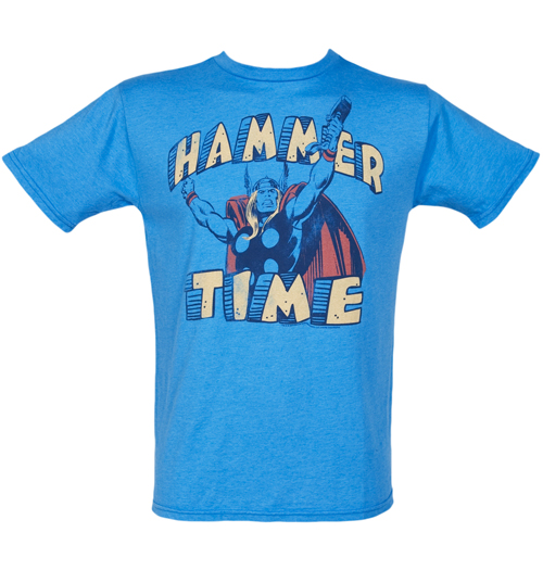 Junk Food Mens Marvel Thor Hammer Time T-Shirt from