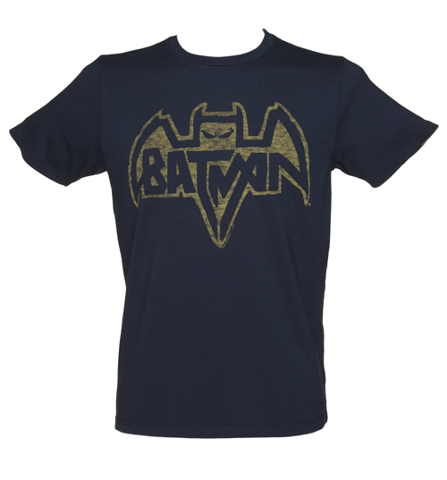 Junk Food Mens Navy Batman Logo T-Shirt from Junk Food