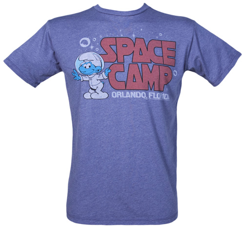 Junk Food Mens Smurf Space Camp T-Shirt from Junk Food