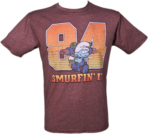 Junk Food Mens Smurfing It 84 T-Shirt from Junk Food