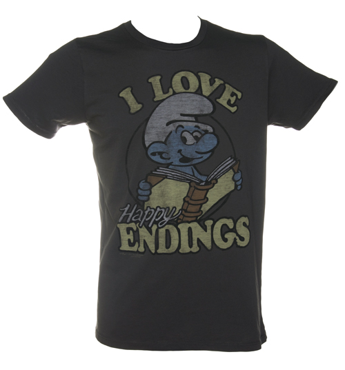 Junk Food Mens Smurfs Love Endings Black Label