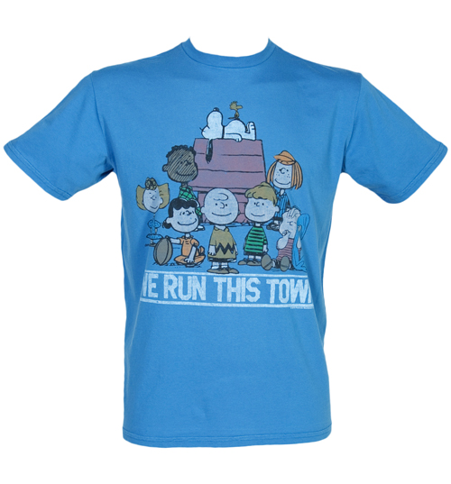 Junk Food Mens Snoopy We Run This Town T-Shirt from