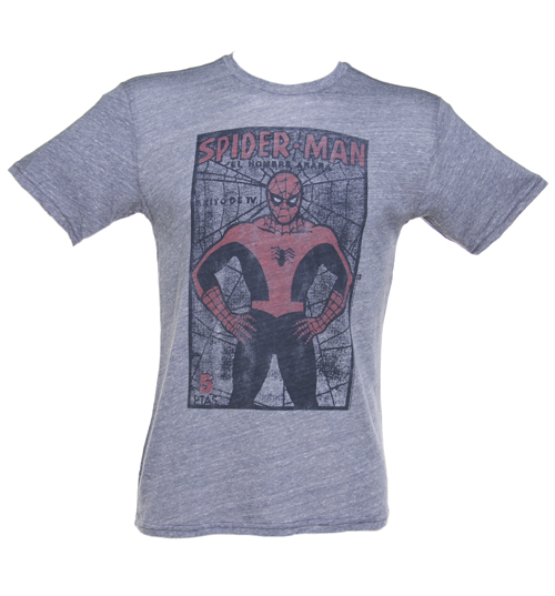 Junk Food Mens Spiderman Stance Triblend T-Shirt from