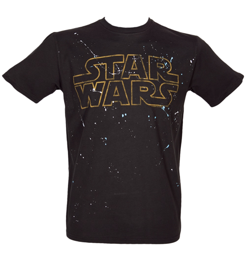 Junk Food Mens Star Wars Logo Splatter T-Shirt from
