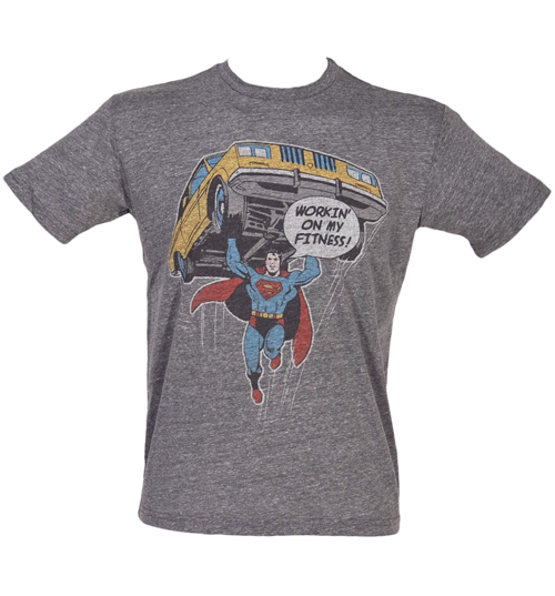 Mens Superman Working On My Fitness