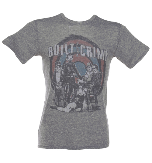 Junk Food Mens Triblend DC Villains Built For Crime