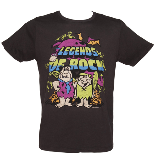 Junk Food Mens Washed Black Legends Of Rock