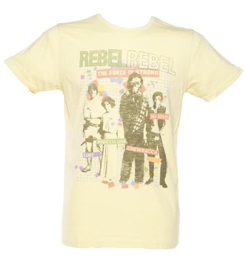 Mens Yellow Star Wars Rebel Rebel T-Shirt