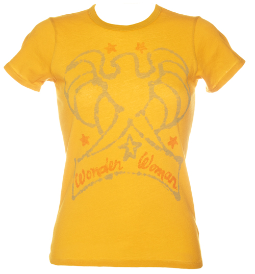 Junk Food Originals Ladies Wonder Woman Eagle Vintage Crew Neck