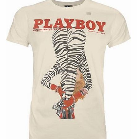 Junk Food Playboy Zebra Mens T-Shirt