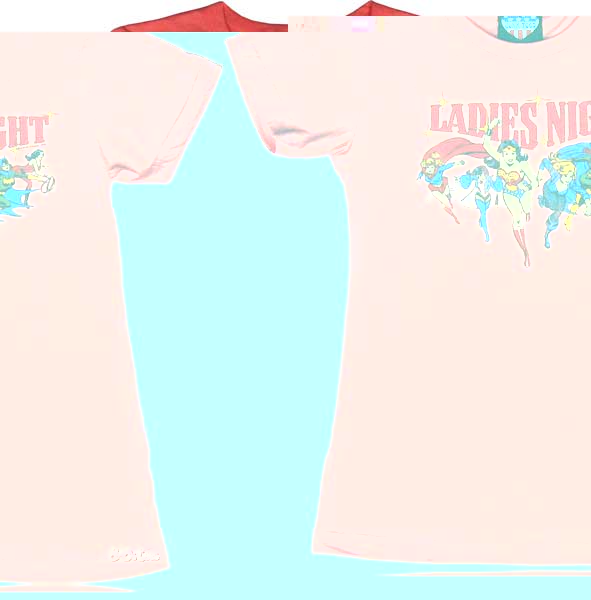 Junk Food Red Super Heroes Ladies Night T Shirt from Junk Food