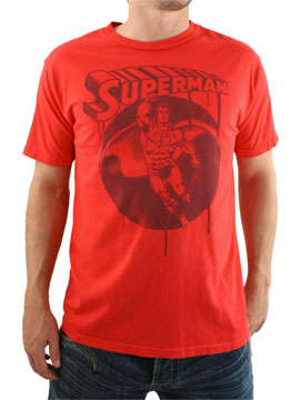 Junk Food Red Superman Drips T-Shirt